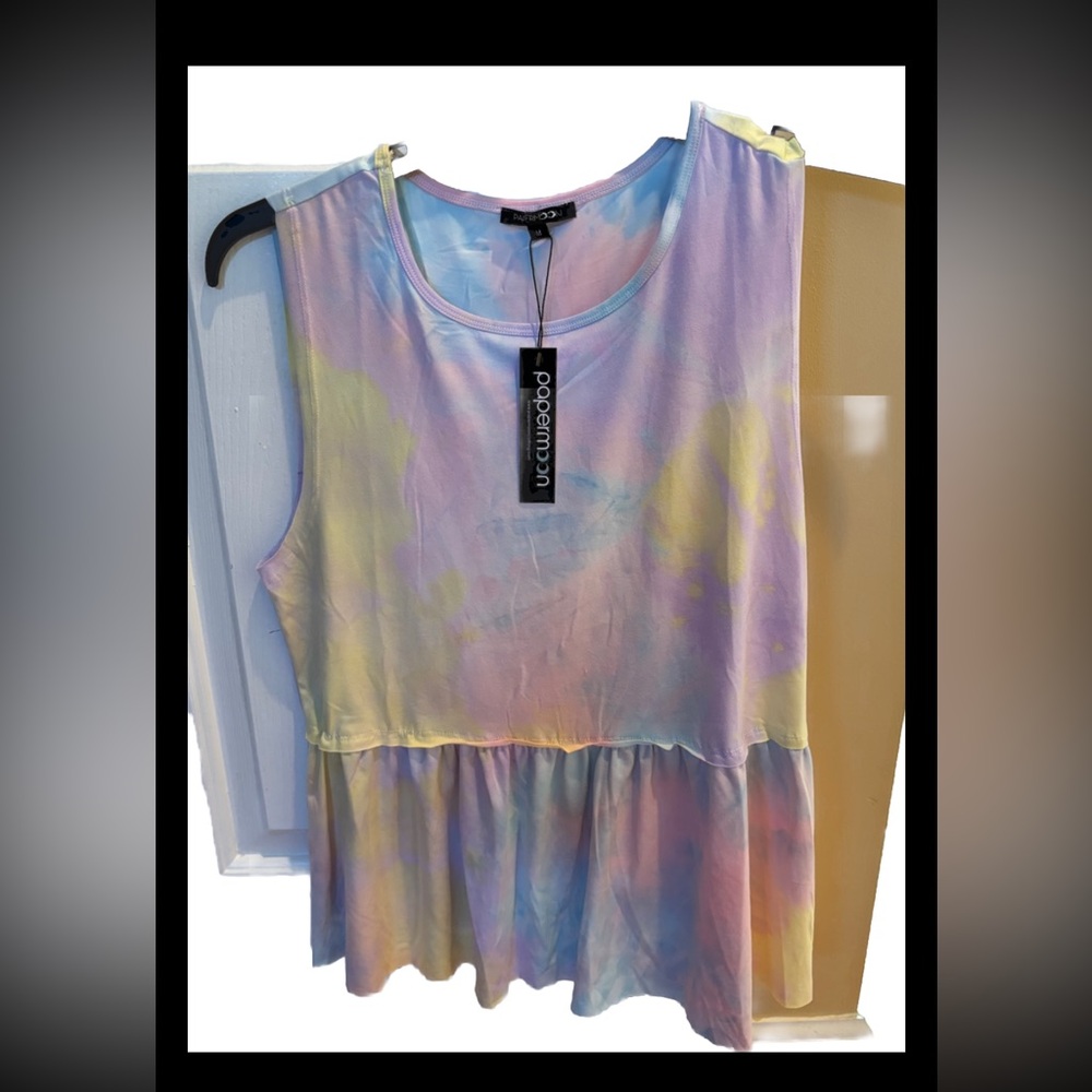 277:  NWT Papermoon colorful size S/M Sleeveless Top
